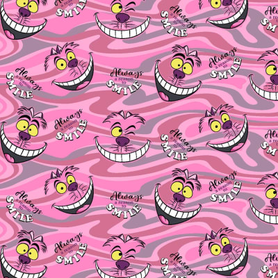 Top Tooniforms estampado Cheshire Smile