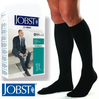 CALCETA HOMBRE JOBST 20-30 NEGRO 