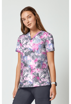 Top Cherokee Achieve Pétalos Tie-dye