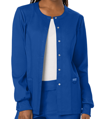 Chaqueta Cherokee Revolution Broches a Presión Azul Rey1