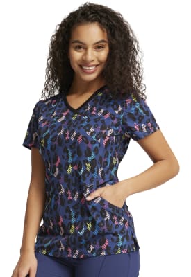 Top Cherokee Infinity Navy Print1