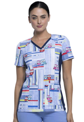 Top Cherokee Flexible celeste buhos1