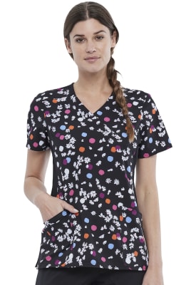 Top Cherokee Iflex negro Puntos y Pétalos1