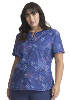 Top Cherokee Infinity cierre navy hexágonos1