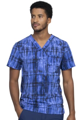 Top Cherokee Infinity azul cuadros negros hombre1