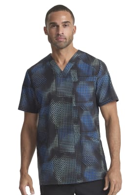 Top Cherokee infinity cuadriculas negro1