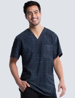 Top Cherokee Infinity Triangulos Grises1