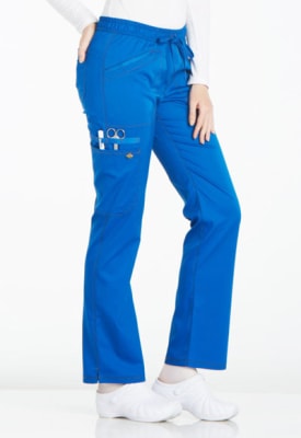 Pantalon Dickies Tiro Medio cordones pierna recta Azul rey1