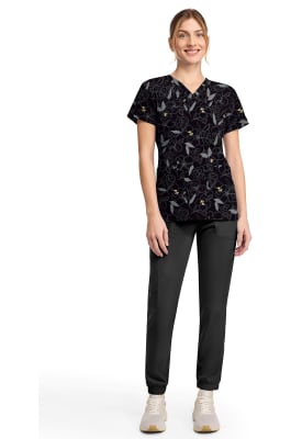 Top Dickies Estampado Negro Floral