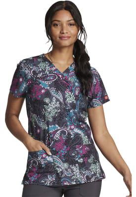 Top Dickies Estampado Gris Enredaderas1