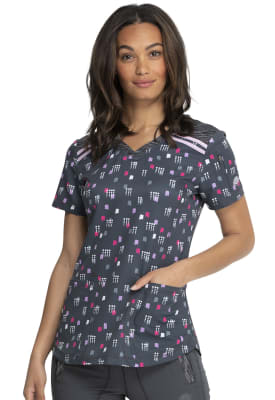 Top Dickies Dynamix Gris puntos y brochas1