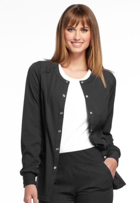 Chaqueta Elle Boton a presiòn Negra1