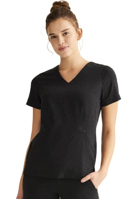 Top Healing Hands Print Negro1