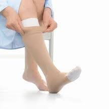 CALCETA ULCERCARE CIERRE IZQ 40 BEIGE 