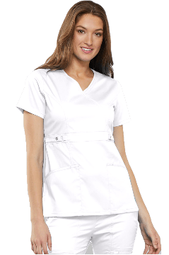 Top Cherokee Luxe Cinta metálica cintura Blanco1