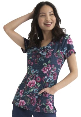 Top Heartsoul Navy Flores con puntos		1