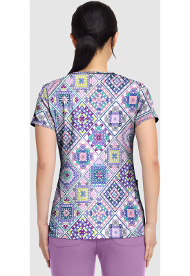 Top Medcouture Estampado Crochet