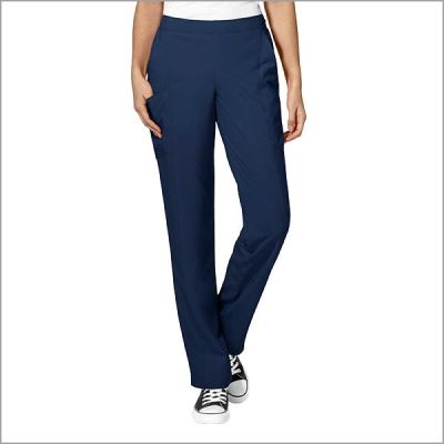 Pantalon WonderWink antiarrugas tiro alto Navy Anticloro1