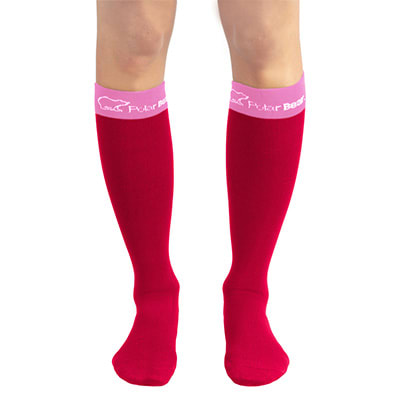 Calcetas Mujer Polar Bear 8-12 Rojo1