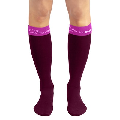 Calcetas Mujer Polar Bear 8-12 Burdeo1