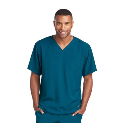 Top Skechers Comfort Stretch Azul Caribe Hombre1