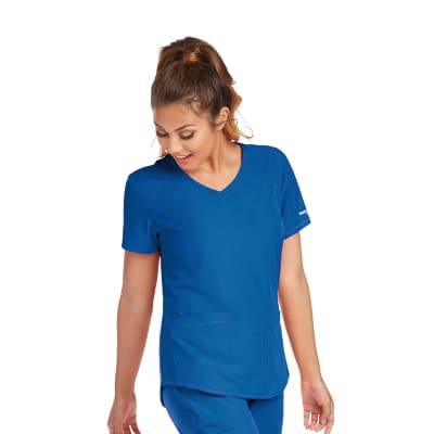 Top Skechers Comfort Stretch Azul Rey1