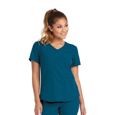 Top Skechers Comfort Stretch Azul Caribe1