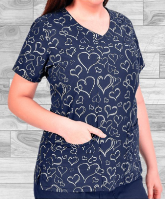 Top Tafford navy corazon metálico1