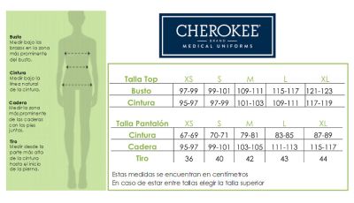 Pantalon Cherokee Infinity Antibacteriano cordon Azul Caribe