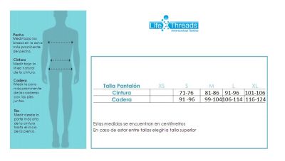 Pantalon Lifethreads Antifluidos Antibacterial Roy Hombre