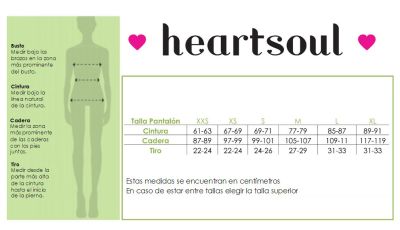 Pantalon HeartSoul Antiarrugas Negro con cordon 