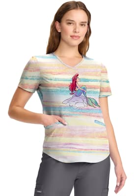 Top Tooniforms Estampado Sirenita