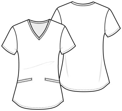 Top Tooniforms Estampado Sirenita