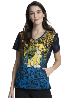 Top Cherokee Tooniforms negro Simba1