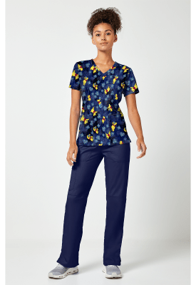 Top Cherokee Tooniform Azul Petalos