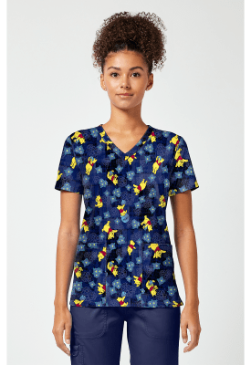Top Cherokee Tooniform Azul Petalos