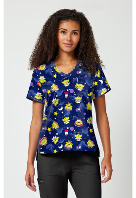 Top Tooniforms Estampado Espacial