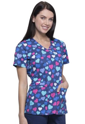 Top Cherokee Estampado corazones de colores Navy1