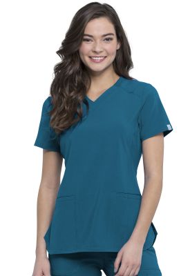 Top Cherokee Infinity Argolla metálica en cuello Azul Caribe1
