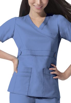 Top Dickies costuras visibles y precillas celeste1