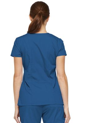 Top Dickies cuello V Azul rey