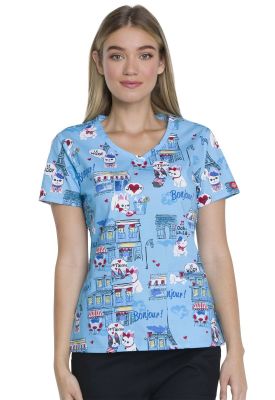 Top Dickies Estampado Perro Francés1