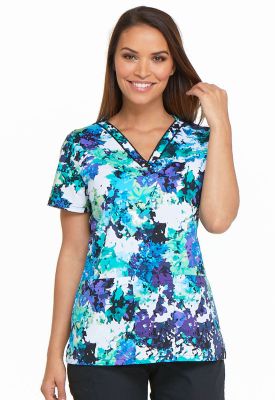 Top Dickies pintas verdes y moradas1