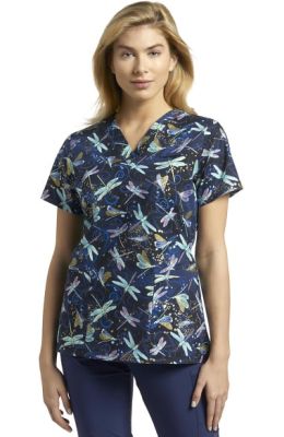 Top White Cross Estampado Libelula1