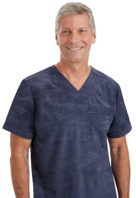 Top Healing hands diseño gris hombre