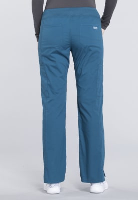 Pantalon Cherokee Professionals sin cordon pierna recta Azul Caribe