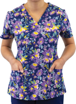 Top Maevn Estampado Flores Lila1