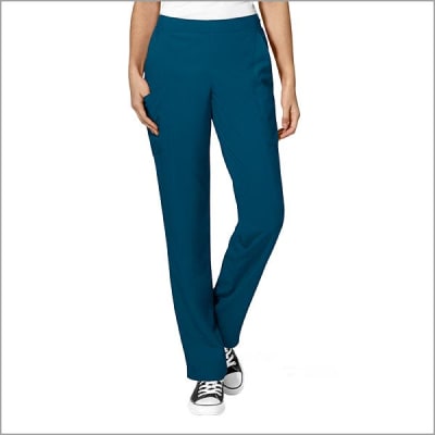 Pantalon WonderWink Elasticado Anticloro Azul Caribe