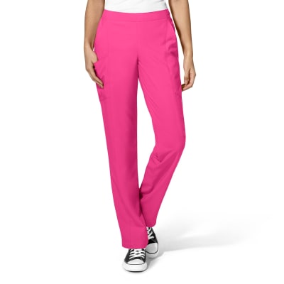 Pantalon WonderWink Elasticado Anticloro Fucsia1