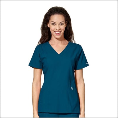 Top Wonderwink Azul Caribe1